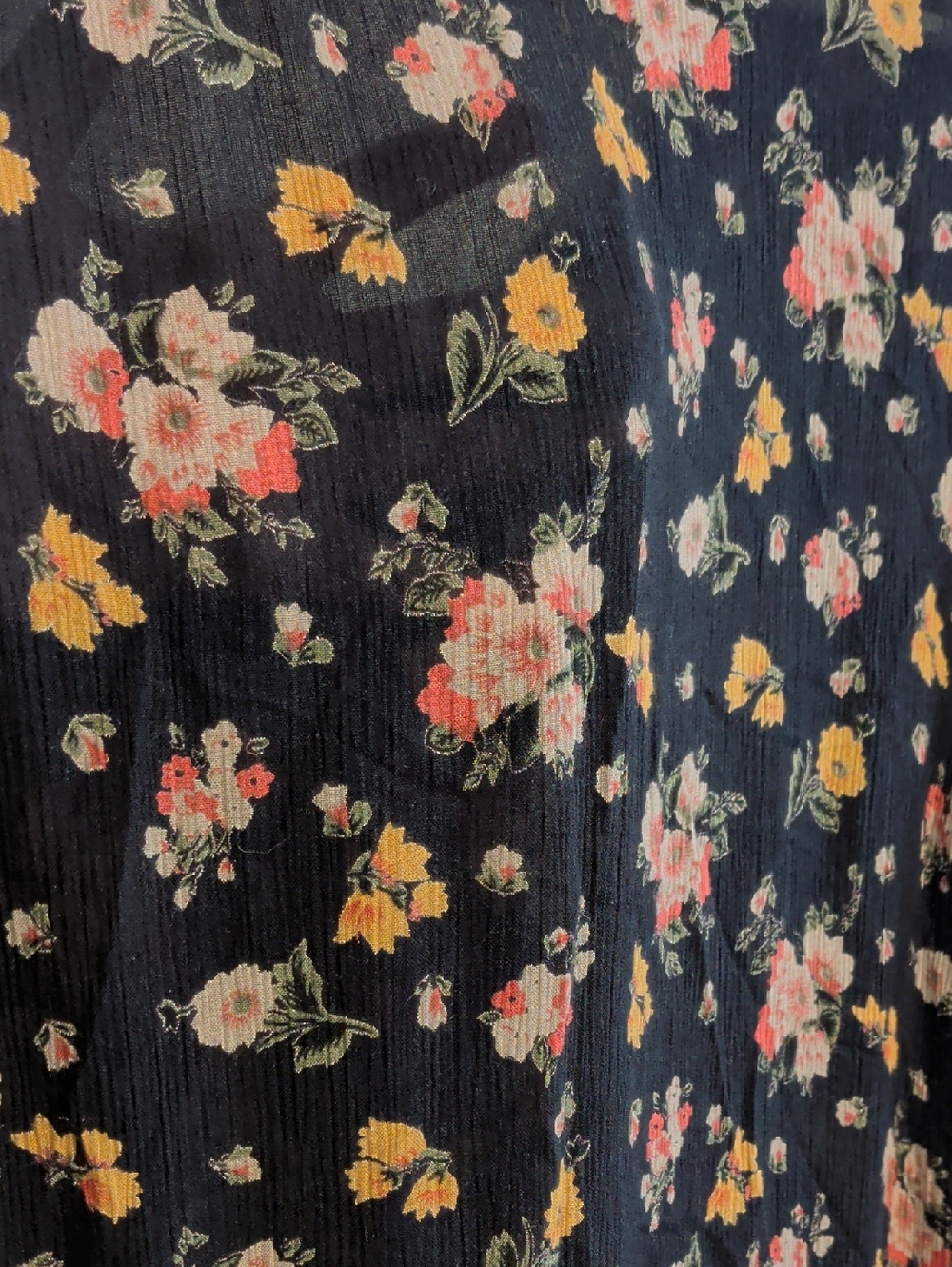 VINTAGE floral maxi dress - size large - Picture 7 of 7